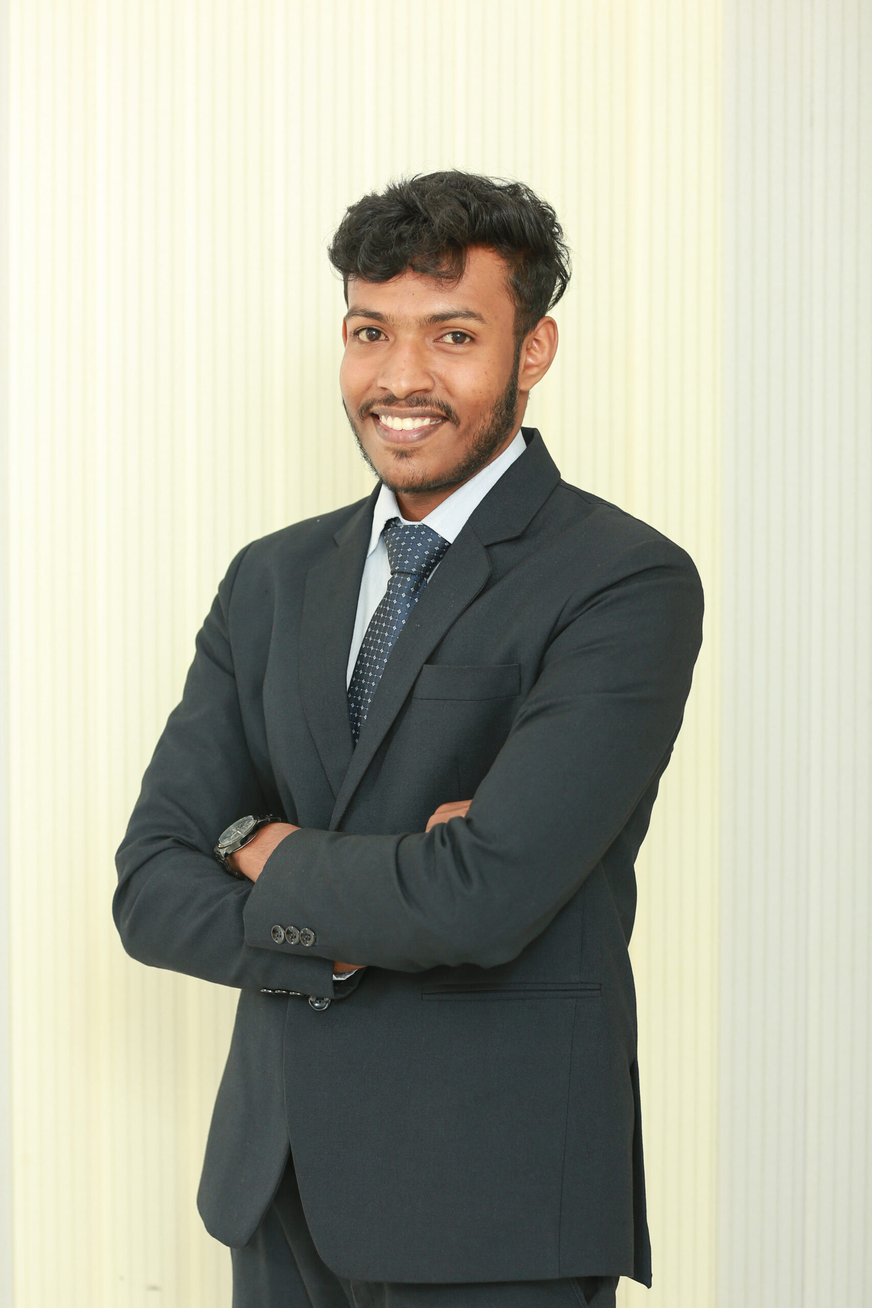 Mr. Jomon Johny, owner of ROSTRO spices and coffee wholesaler in Vazhakulam